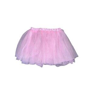 POCHEW Girls Pink Tulle Tutu Skirt Sz M
